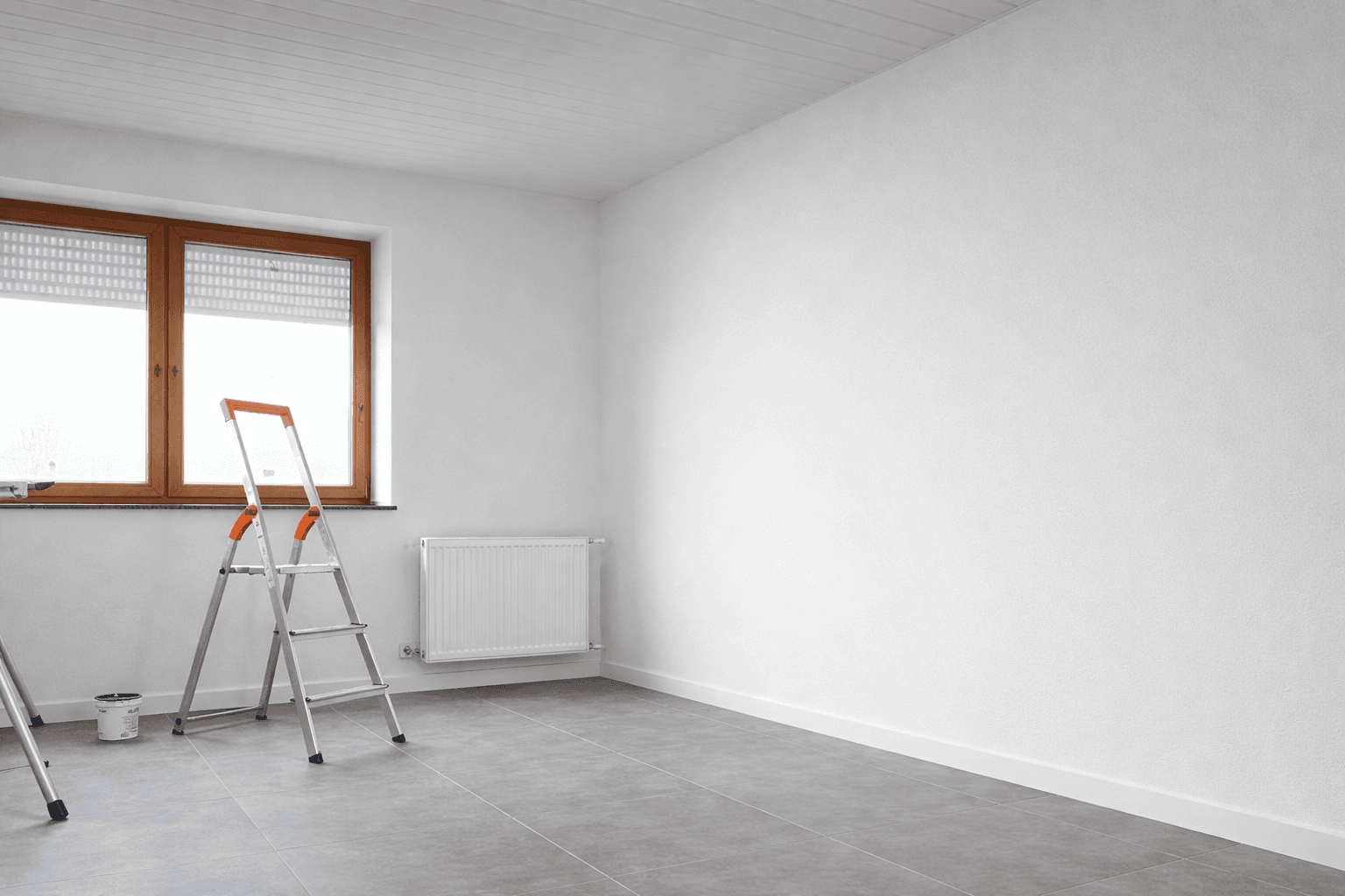 Raum nach den Malerarbeiten in Hamburg